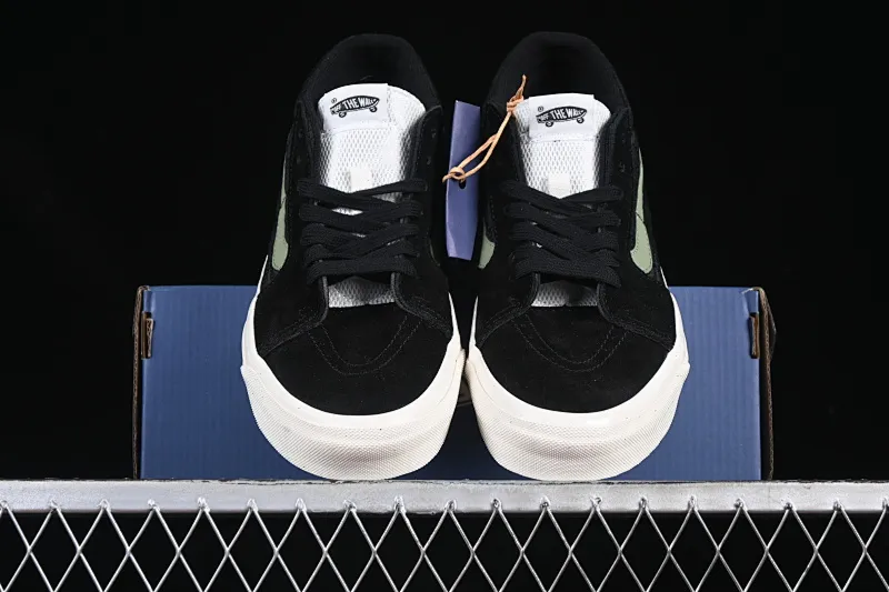 All categories Vans Vans series Vans Mid Vans China Vans Premium Sk8-Mid Vans official retro casual mid-top skateboard shoes VN000CQQBLK